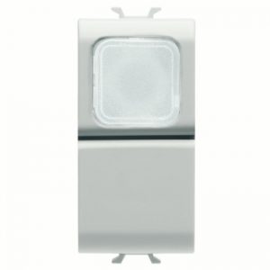 Gewiss Chorus Buton Cu Revenire 1M 1P No 16A Transp Lamp, Alb GW10144