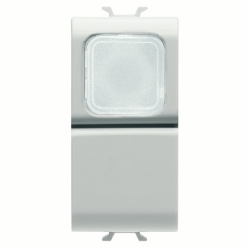 Gewiss Chorus Buton Cu Revenire 1M 1P No 16A Transp Lamp, Alb GW10144