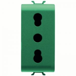 Gewiss Chorus Priza 1M 2P+E 16A D.Am P17-11 It Green GW10223