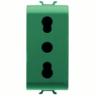 Gewiss Chorus Priza 1M 2P+E 16A D.Am P17-11 It Green GW10223