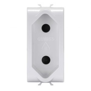 Gewiss Chorus Priza-Outlet 1M 2P 10A Israeli Std Wh GW10282