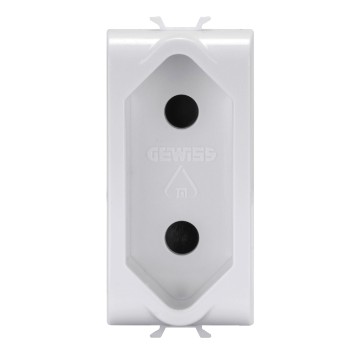Gewiss Chorus Priza-Outlet 1M 2P 10A Israeli Std Wh GW10282