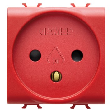 Gewiss Chorus Priza 2M 2P+E 16A Isr Ded. Lines Rosu GW10291