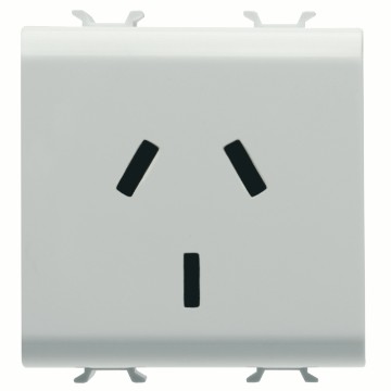Gewiss Chorus Priza 2M 2P+E 10A Arg St Alb GW10301