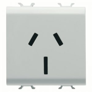 Gewiss Chorus Priza 2M 2P+E 15A Aus St Alb GW10307