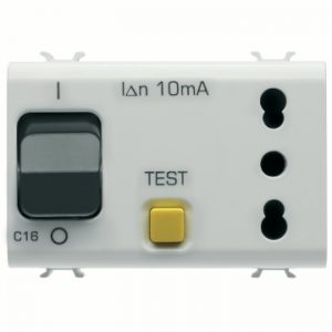 Gewiss Chorus Int S.O. 3M 2P+E 16A P17/11-Rccb 1P+N W GW10321