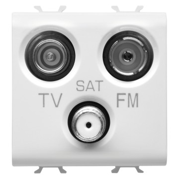Gewiss Chorus Priza Tv+Fm+Sat Priza, 2M Alb GW10382