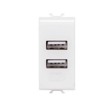 Gewiss Chorus Incarcator Usb Power Supply 1M Alb GW10450