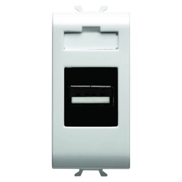 Gewiss Chorus Usb Priza Outlet 1M Alb GW10459