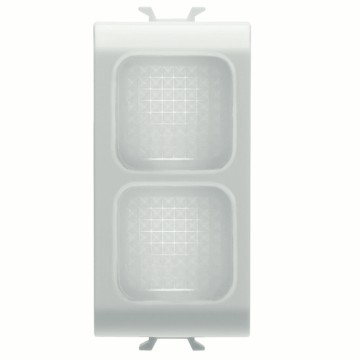 Gewiss Chorus Dublu Transparent Indicator Lamp, Alb GW10628