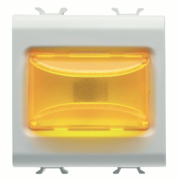 Gewiss Chorus Amber Protruding Indicator Lamp 3W 2M W GW10634