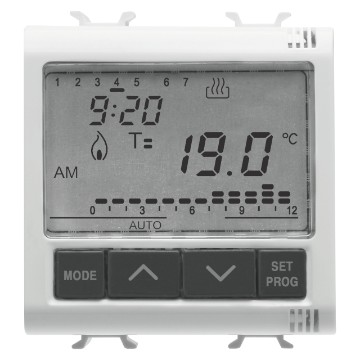 Gewiss Chorus Timed Termostat Fl-Mounting 2M 230Vac W GW10703