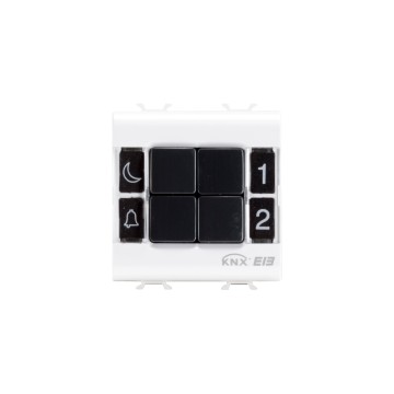 Gewiss Chorus Buton Cu Revenire Panel, Fl-Mounting 4-Ch Easy W GW10752