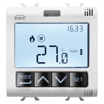 Gewiss Chorus F.M. Knx Termostat+Hum.Man.3M Alb GW10795H