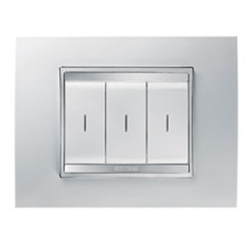 Gewiss Chorus Wireless Buton Cu Revenire Panel 3-Ch W Rama Lux GW10808