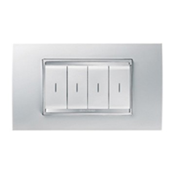 Gewiss Chorus Wireless Buton Cu Revenire Panel 4-Ch W Rama Lux GW10809
