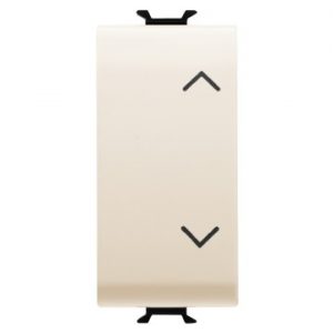 Gewiss Chorus Intrerupator Jaluzele-Rulouri 1M 1P 10Ax Up-Down Ivory GW11121