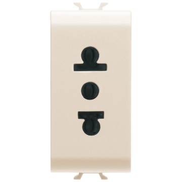 Gewiss Chorus Priza 1M 2P+E 15A Usa Ivory GW11288