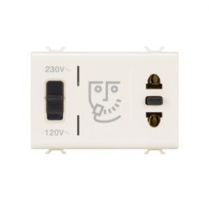 Gewiss Chorus Shaver Priza Eu/Usa W. Ins Transf 3M I GW11331