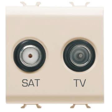 Gewiss Chorus Tv+Sat 2M Priza Ivory GW11383