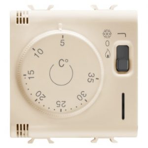 Gewiss Chorus Termostat 2M 230Vac-50/60Hz Ivory GW11705