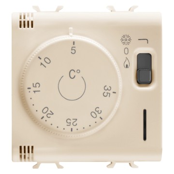 Gewiss Chorus Termostat 2M 230Vac-50/60Hz Ivory GW11705