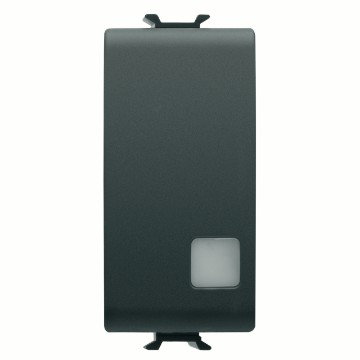 Gewiss Chorus Intrerupator Cap Scara 1M 1P 16Ax Ill Sig Black GW12053