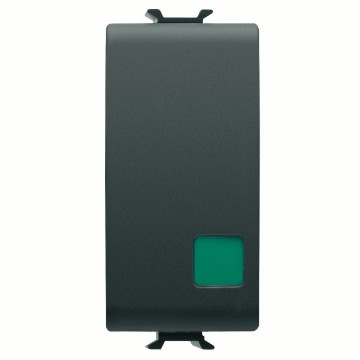 Gewiss Chorus Buton Cu Revenire 1M 1P No+Nc 16A Run Black GW12139