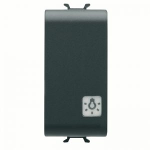 Gewiss Chorus Buton Cu Revenire 1M 1P No 16A 'Light' Black GW12151