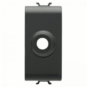 Gewiss Chorus Tasta Falsa, 1M, Iesire Cablu, Black GW12196