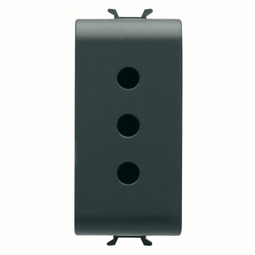 Gewiss Chorus Priza, 1M 2P+E 10A P11 It St Black GW12201