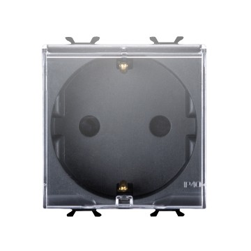 Gewiss Chorus Deu Std S.-Out 2M 2P+E 16A With Cover Bl GW12242