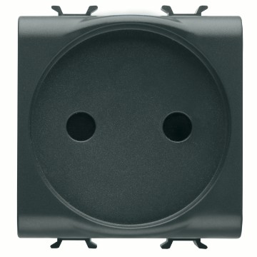 Gewiss Chorus Priza 2M 2P 16A Francez St Black GW12246