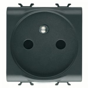 Gewiss Chorus Priza 2M 2P+E 16A Francez St Black GW12247
