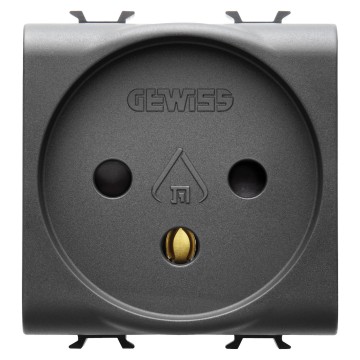 Gewiss Chorus Priza 2M 2P+E 16A Israeli St Black GW12281