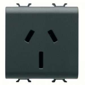 Gewiss Chorus Priza 2M 2P+E 15A Aus Standard Black GW12307