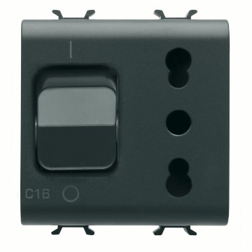 Gewiss Chorus Int Soc+Min.C.Br. 2M 1P+N 16A P17/11 B GW12311
