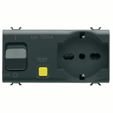 Gewiss Chorus Int P40 S.Outlet+Rccb 1P+N 16A - 4M N GW12322