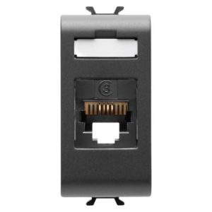 Gewiss Chorus Priza Telefon Rj11 1M Black GW12401