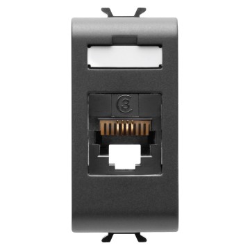 Gewiss Chorus Priza Telefon Rj11 1M Black GW12401