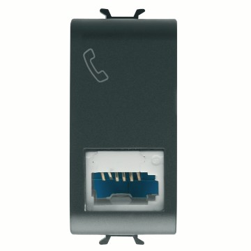 Gewiss Chorus Priza Telefon British St Black GW12406