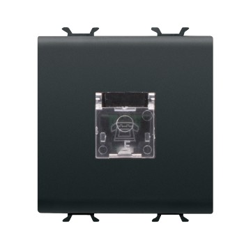 Gewiss Chorus Priza Telefon Rj11 2M Black GW12409
