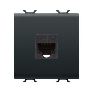 Gewiss Chorus Priza Date Rj45 2M Cat.6 Utp Black GW12435