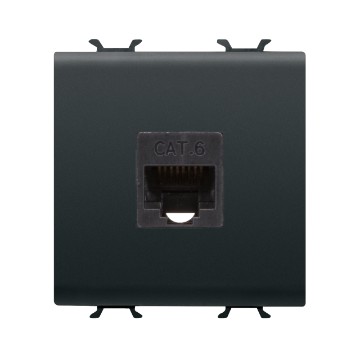 Gewiss Chorus Priza Date Rj45 2M Cat.6 Utp Black GW12435