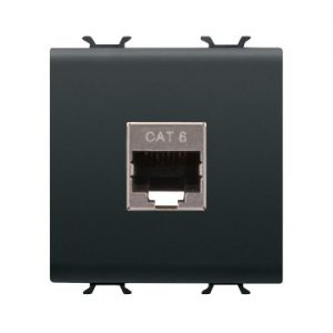 Gewiss Chorus Priza Date Rj45 2M Cat.6 Ftp Black GW12437
