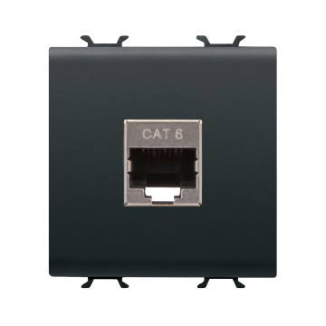 Gewiss Chorus Priza Date Rj45 2M Cat.6 Ftp Black GW12437