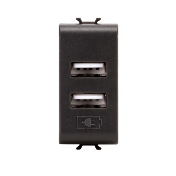 Gewiss Chorus Incarcator Usb Power Supply 1M Black GW12450