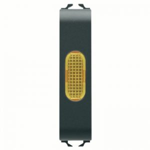 Gewiss Chorus Amber Indicator Lamp 1/2M Black GW12644