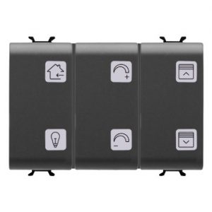 Gewiss Chorus Puls.6Ch Tasti E Simb.Nera+Com.Mot.Easy GW12755A
