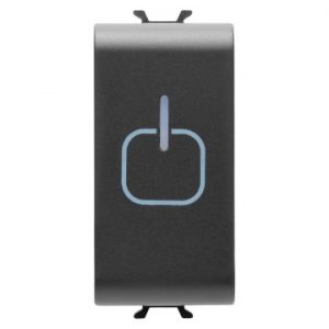 Gewiss Chorus Touch Intrerupator 1M Black GW12904